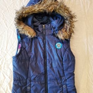 Aeropostale Puffer Vest with Removable Hood